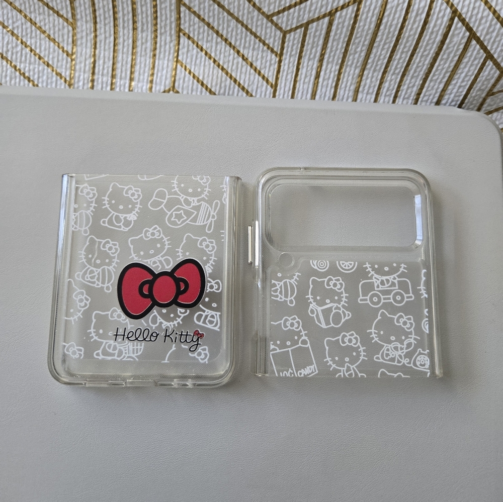 ZFlip 3 Hello Kitty Clear Phone Case